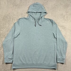 Rhoback Hoodie Mens Large Performance Sweatshirt Pullover Golf Stretch Blue